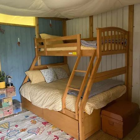 Luxury tent Tregantle Farm Eco Glampsite