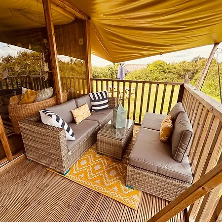 Tregantle Farm Eco Glampsite Luxury tent